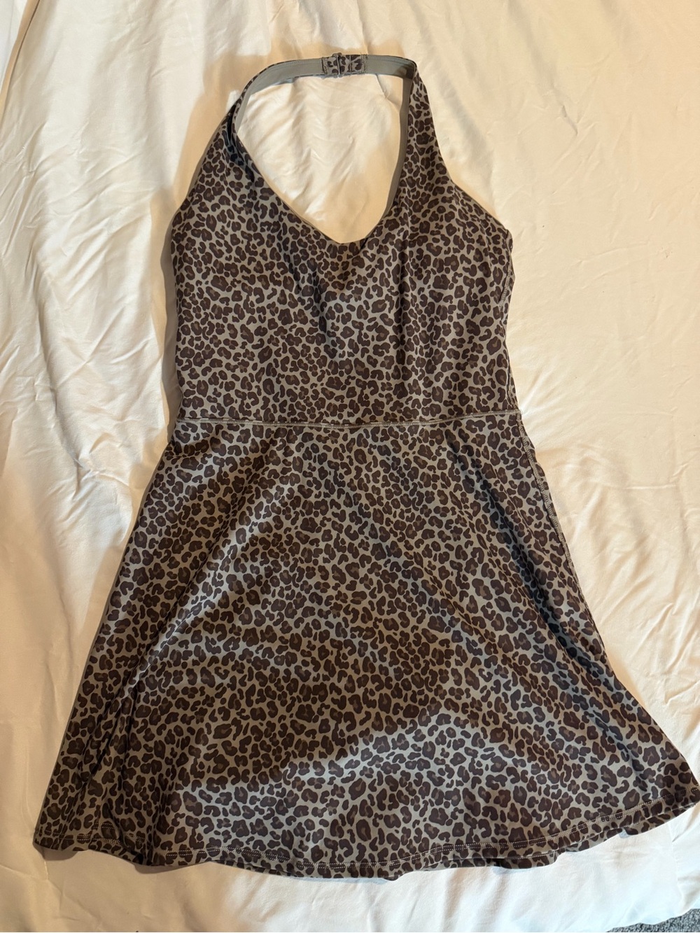 Fabletics Brown Leopard Halter Chemise